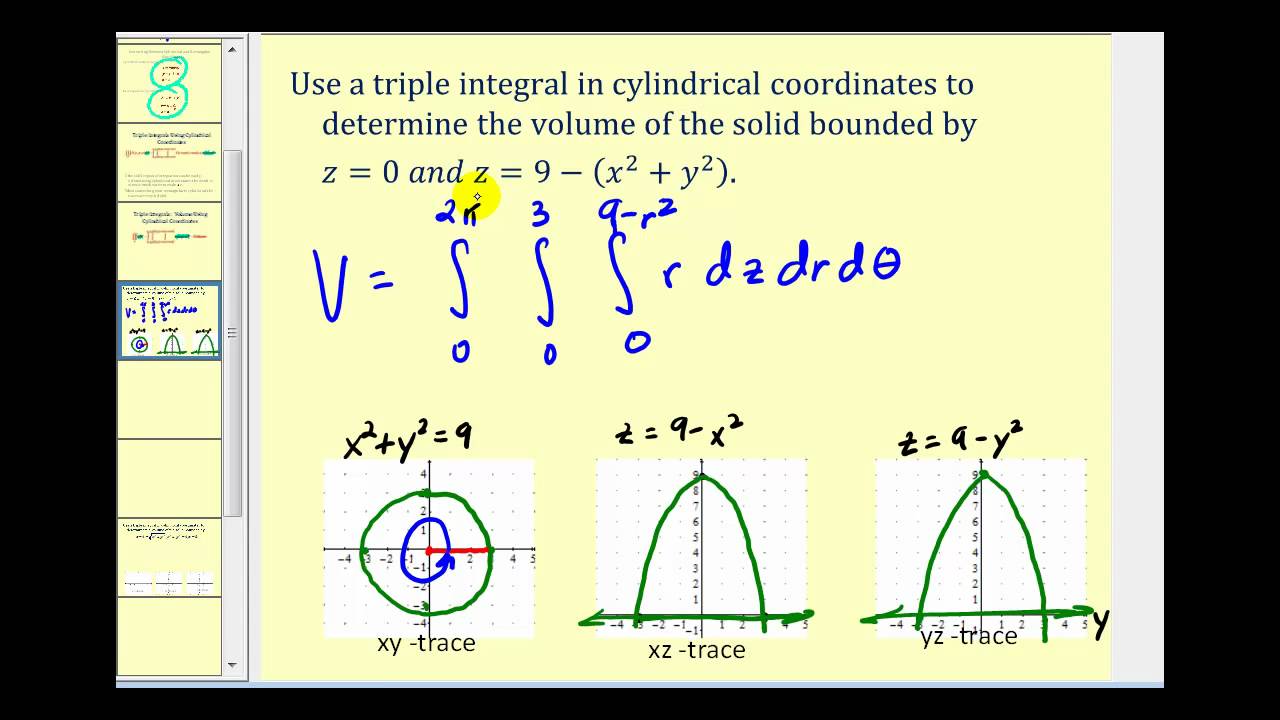 triple integral calc