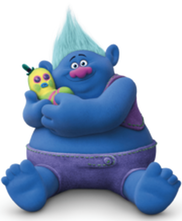 trolls movie blue troll