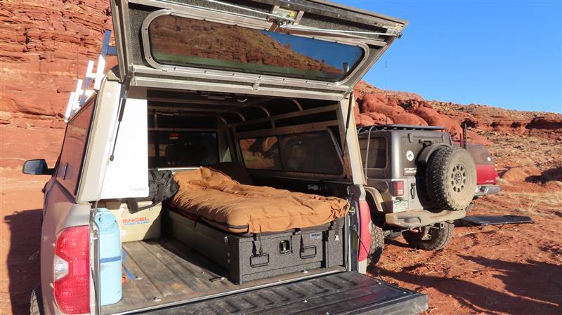 truck bed sleeping platform