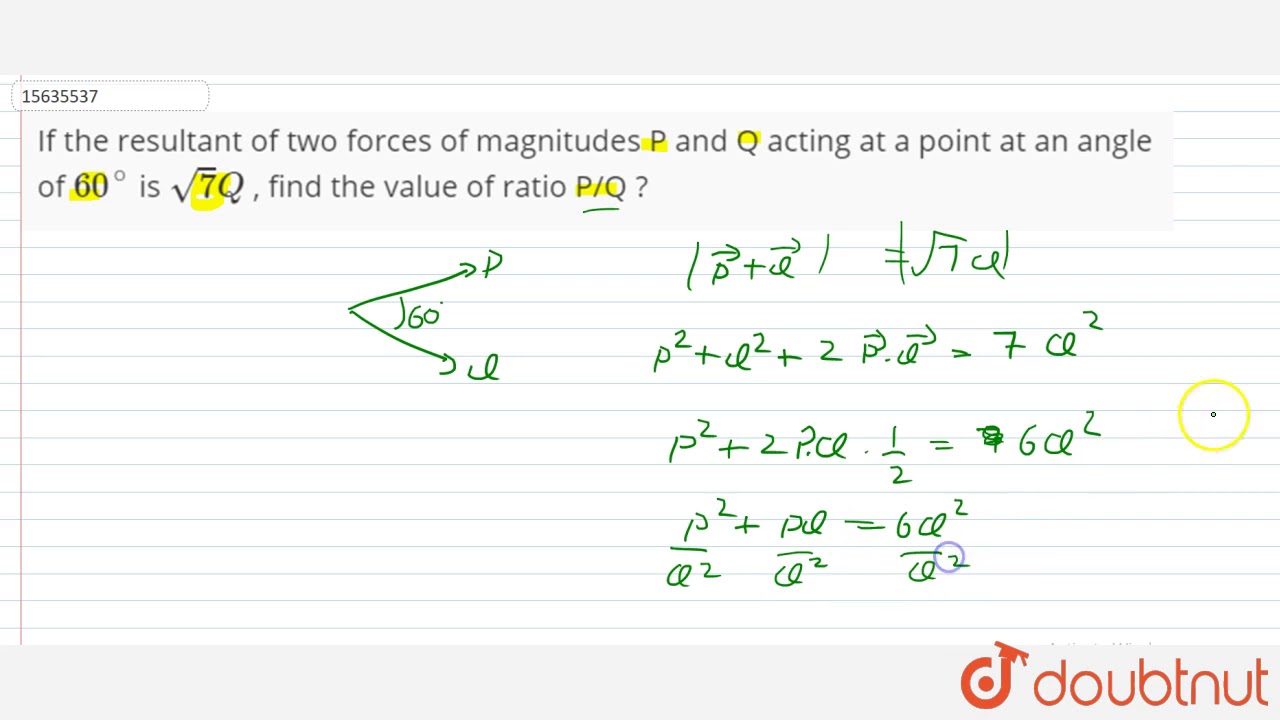 two forces p and q