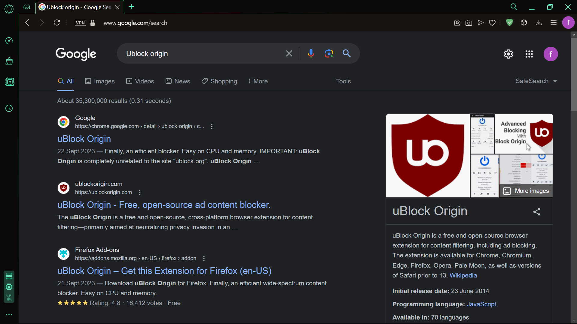 ublock opera