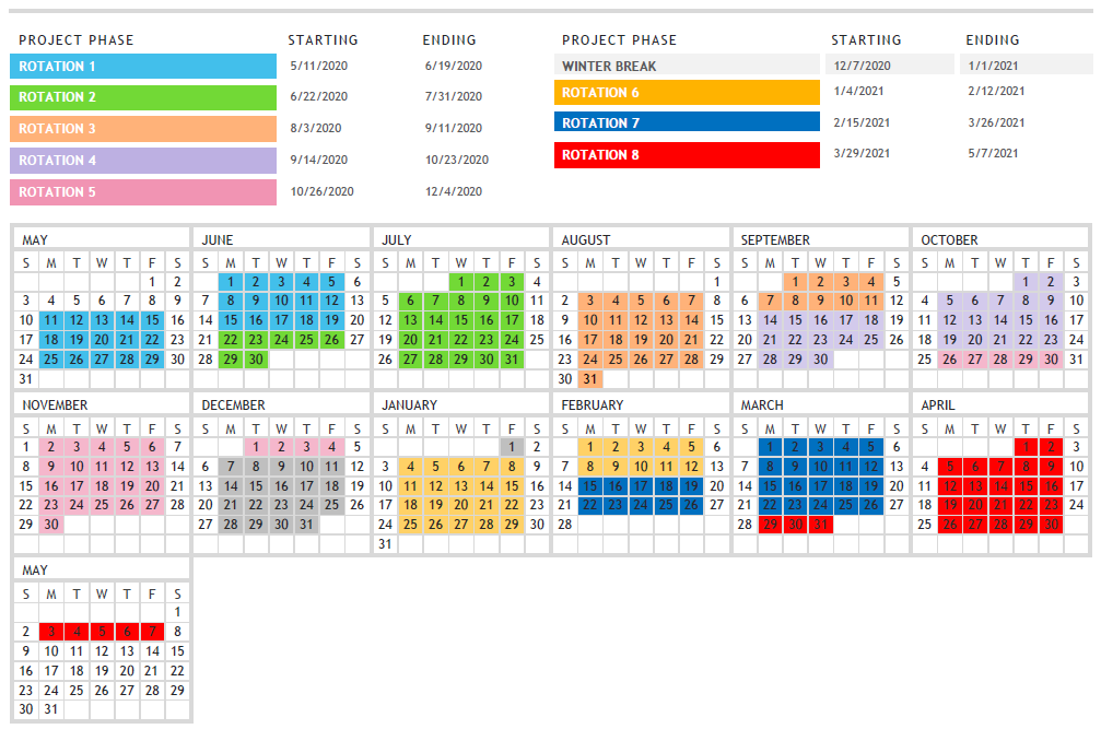 uf pharmacy schedule