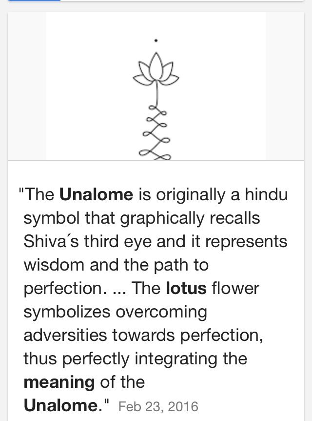 unalome lotus flower meaning