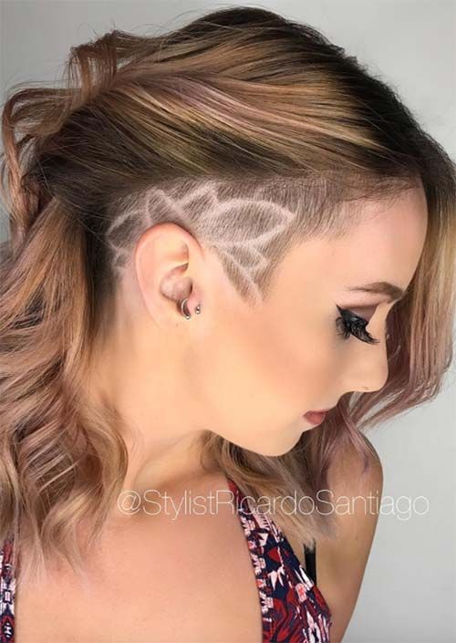 undercut hairstyle women long