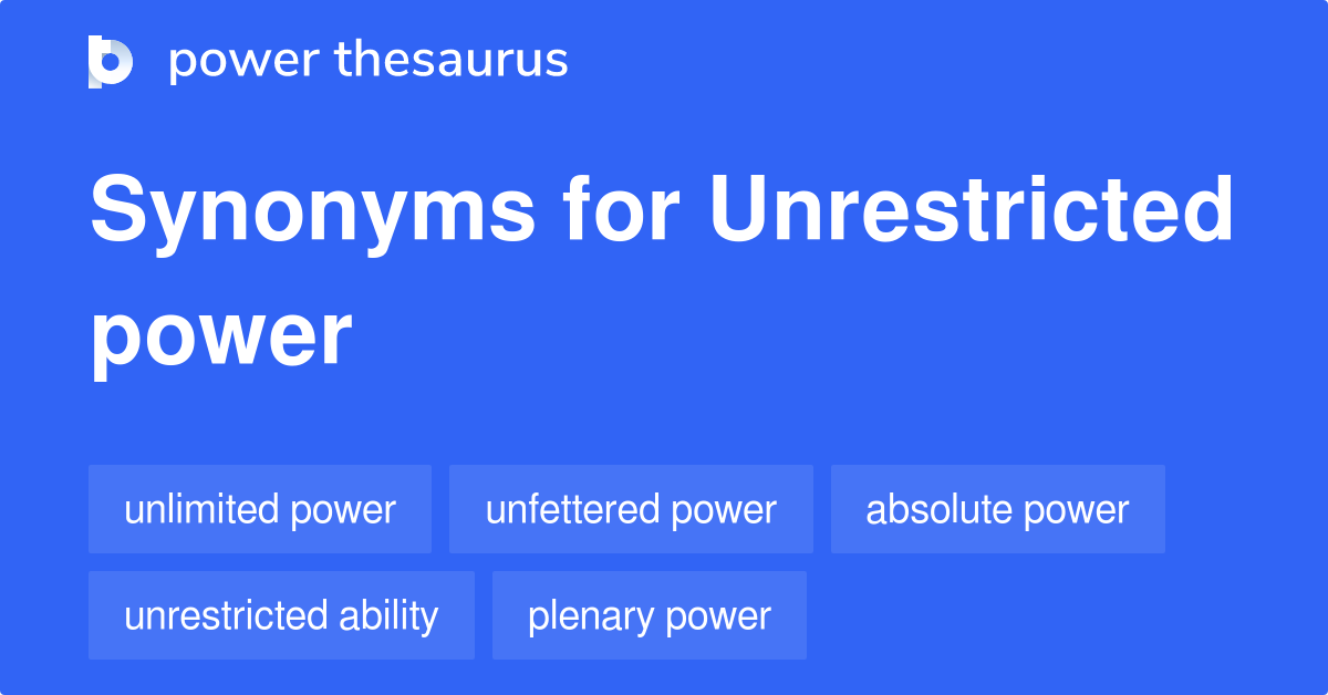 unrestricted synonym