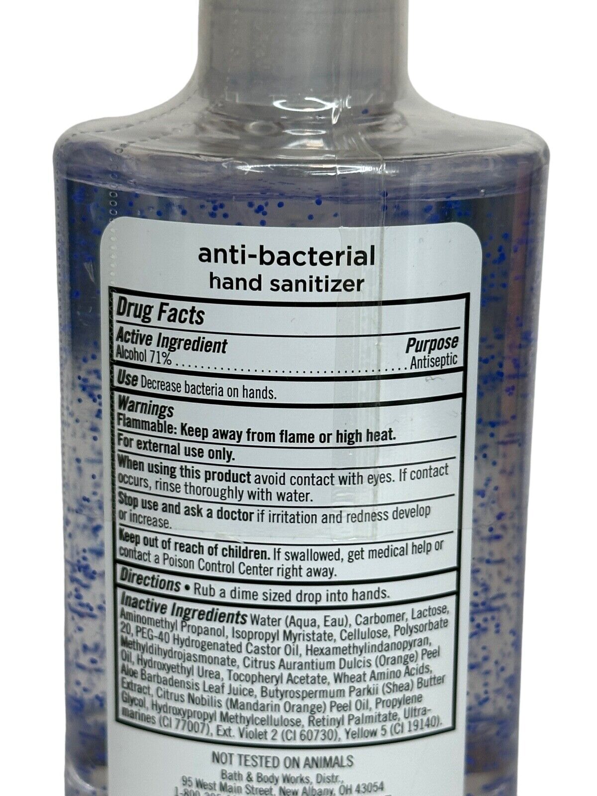 unscented hand sanitizer bath and body works