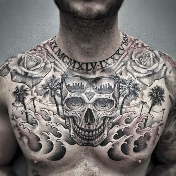 upper chest tattoo