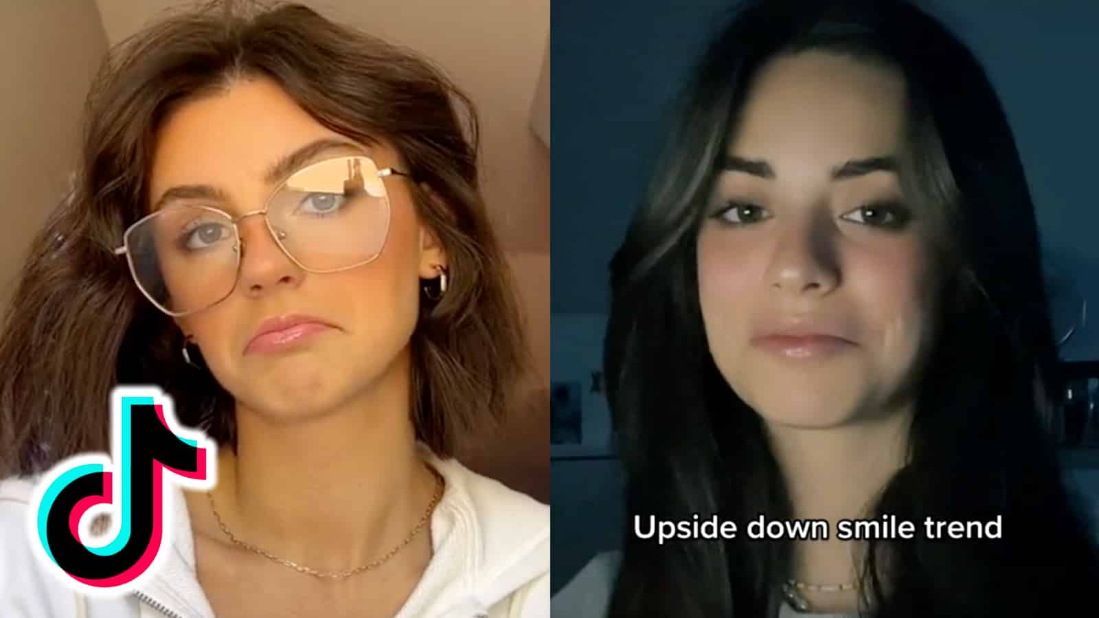 upside down smile trend on tik tok