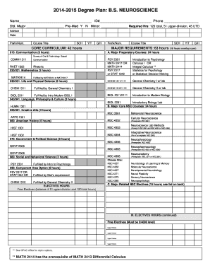 utd its degree plan