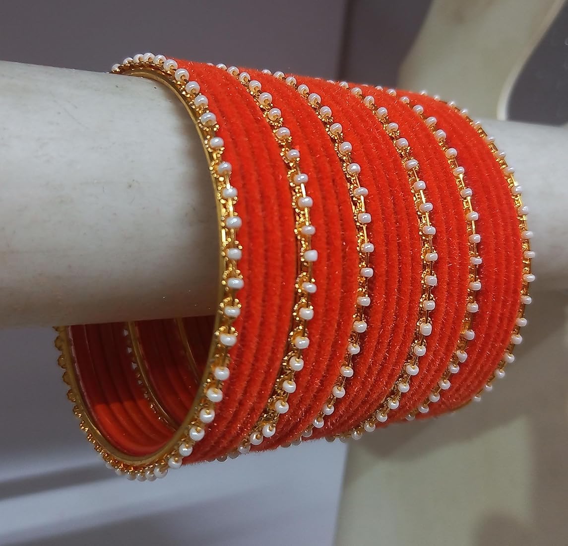 velvet metal bangles