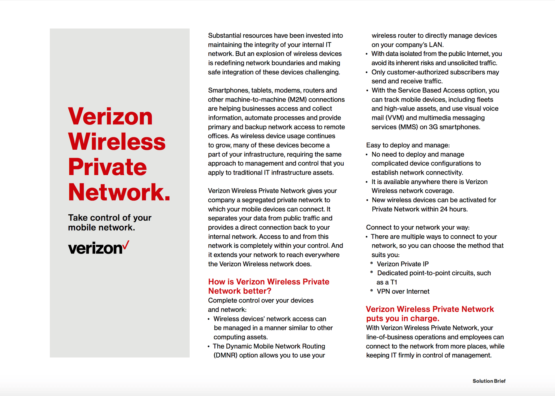 verizon wireless business customer service