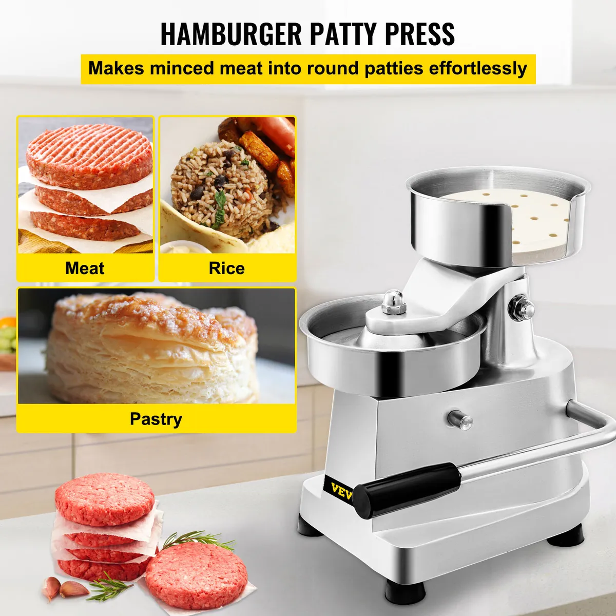 vevor commercial hamburger patty maker