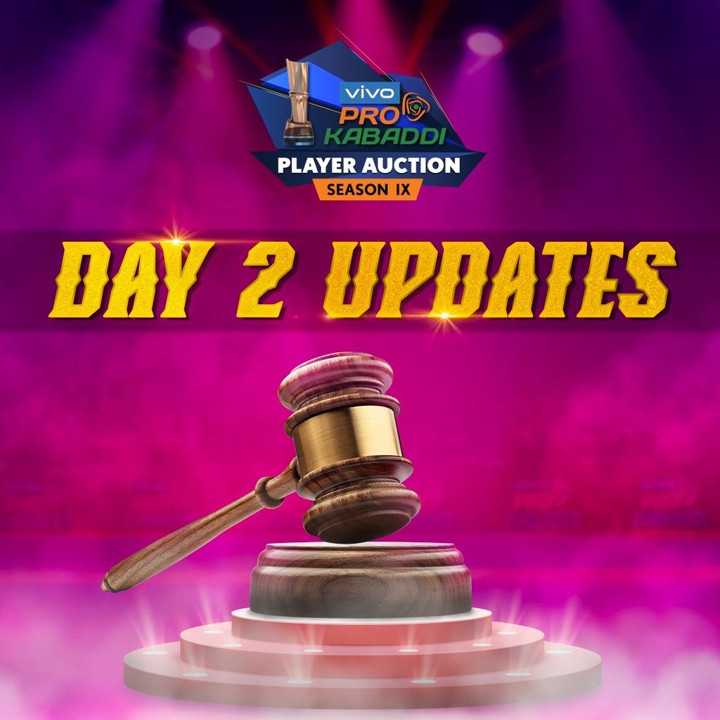 vivo pro kabaddi auction 2022