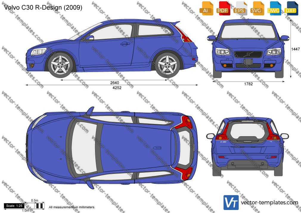 volvo c30 dimensions