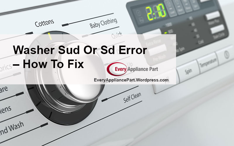 washing machine sd error