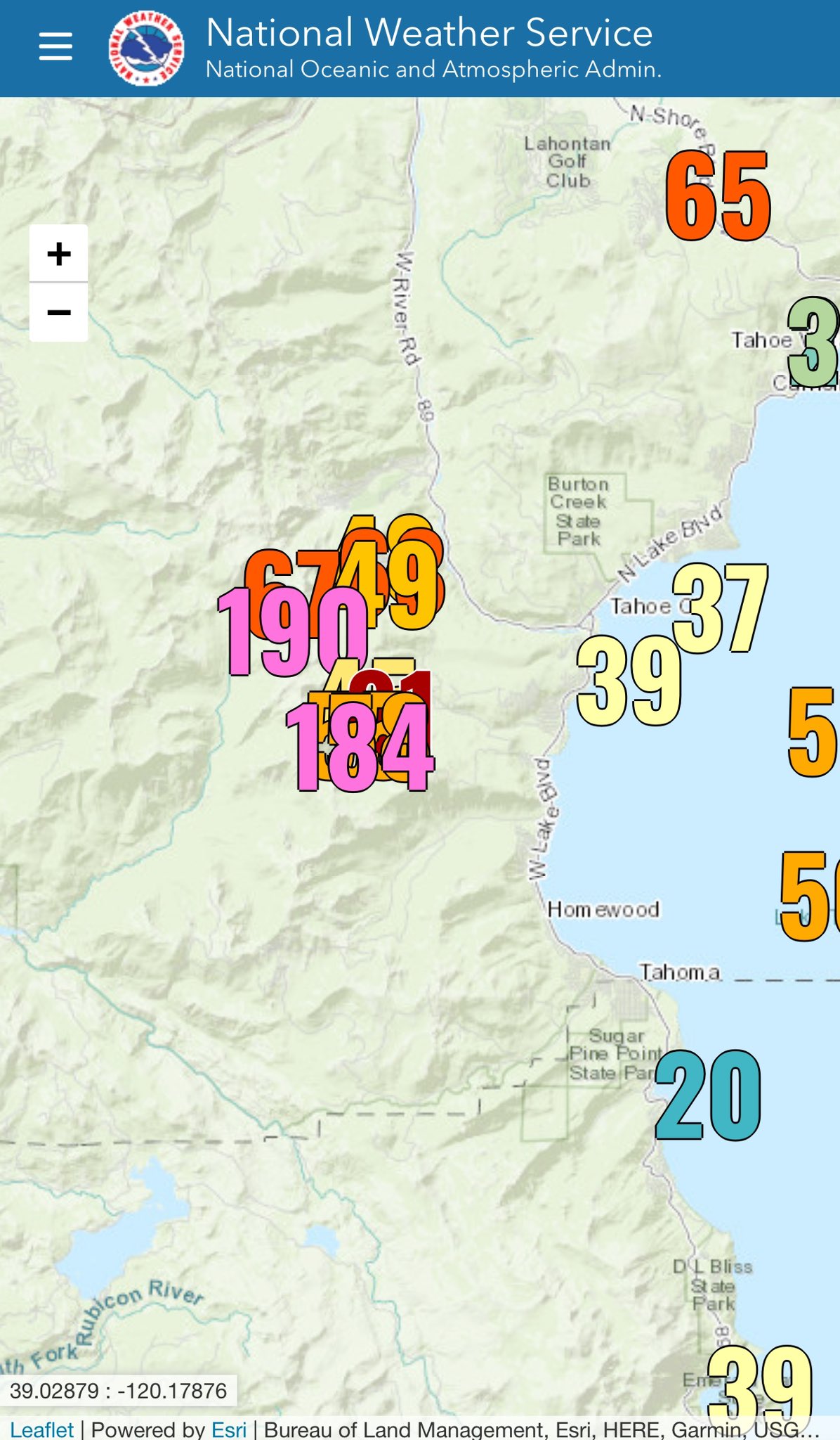 weather 16749