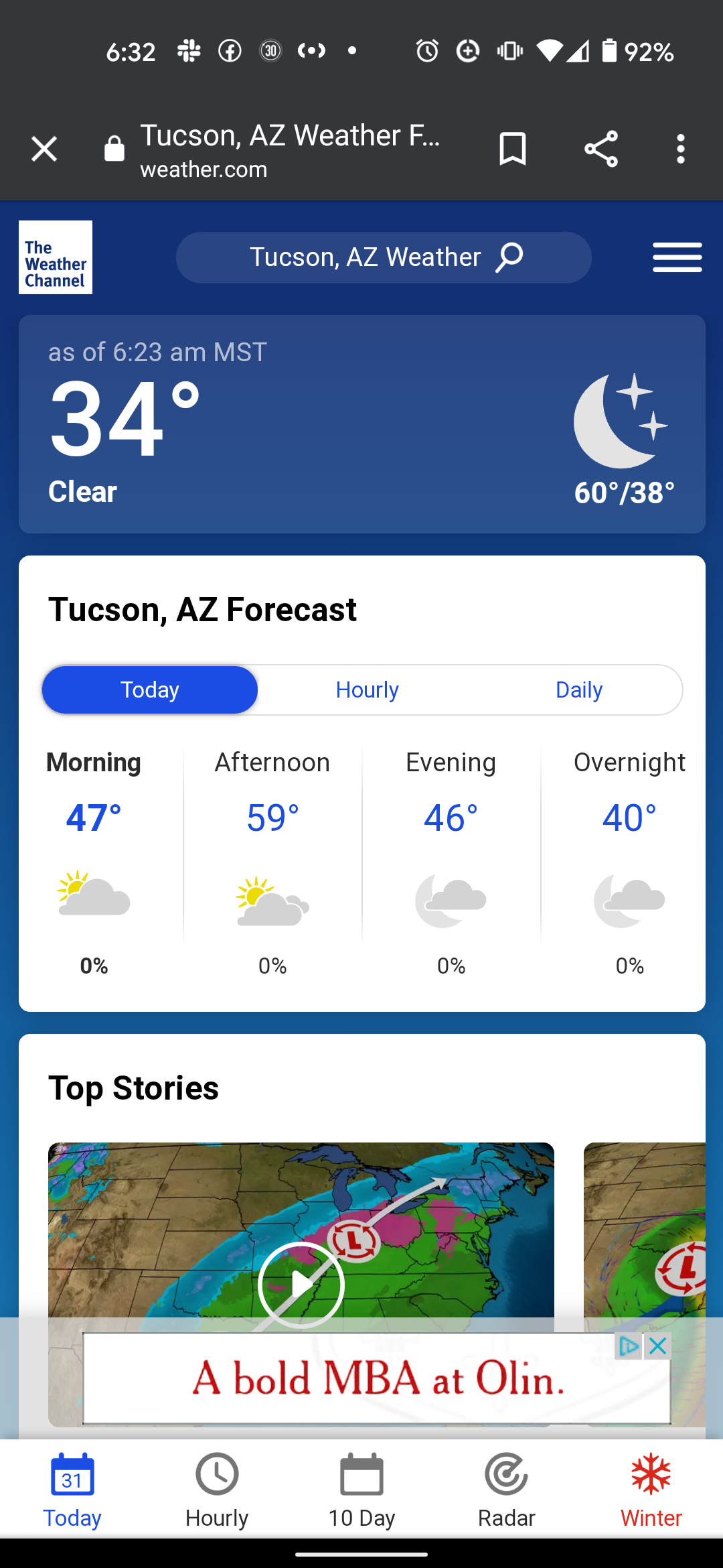 weather com hourly