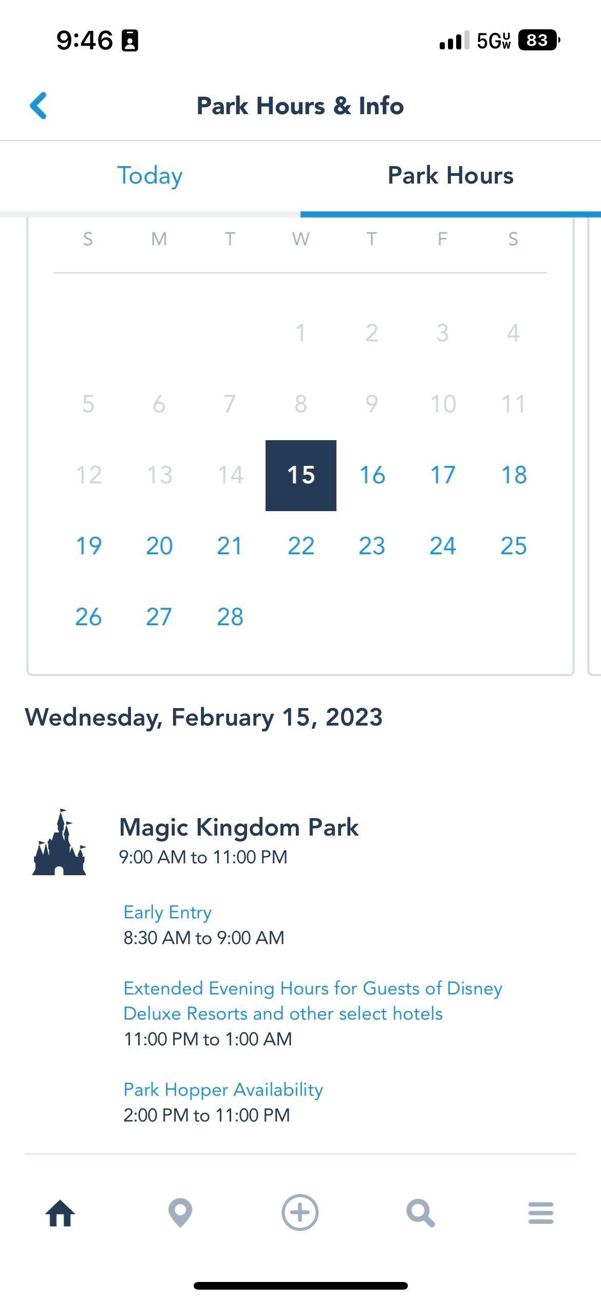 what time does magic kingdom open