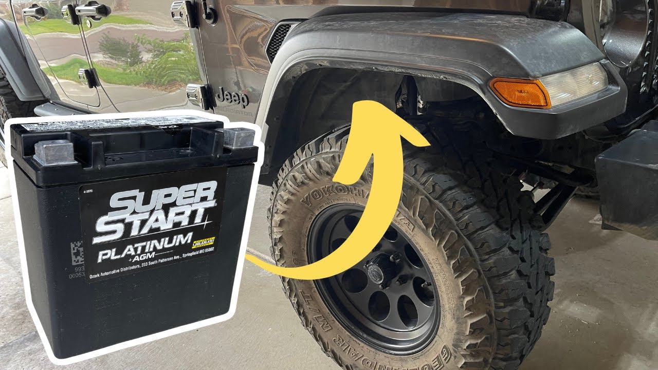 where is the second battery in a jeep wrangler