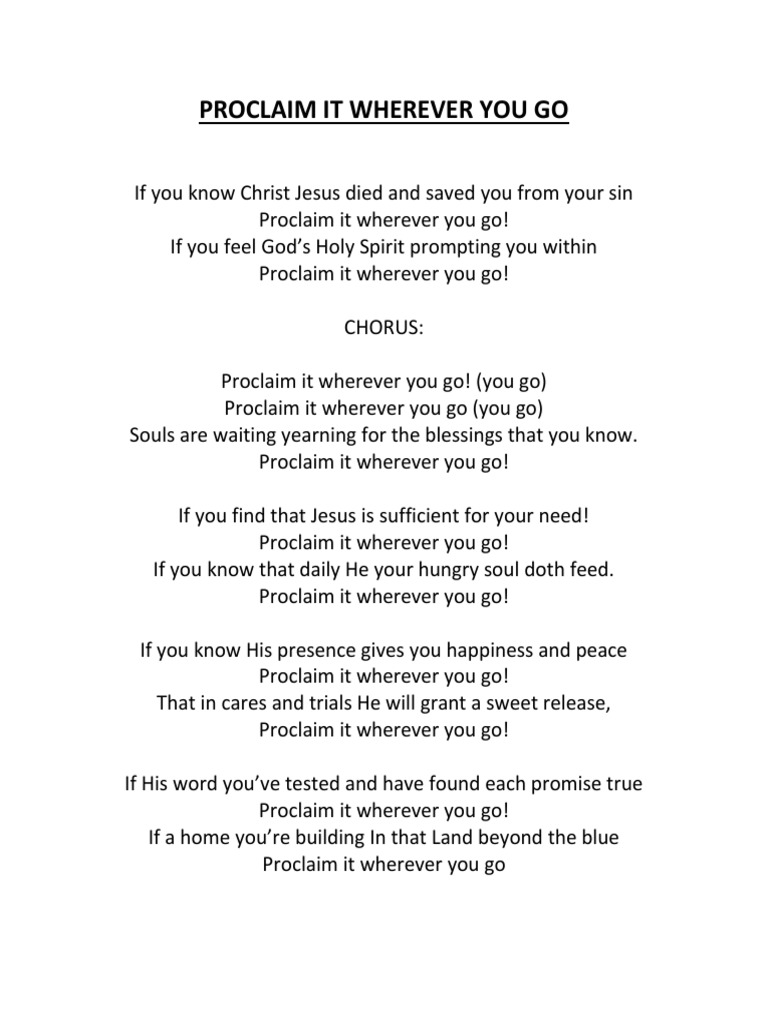 wherever you go lyrics