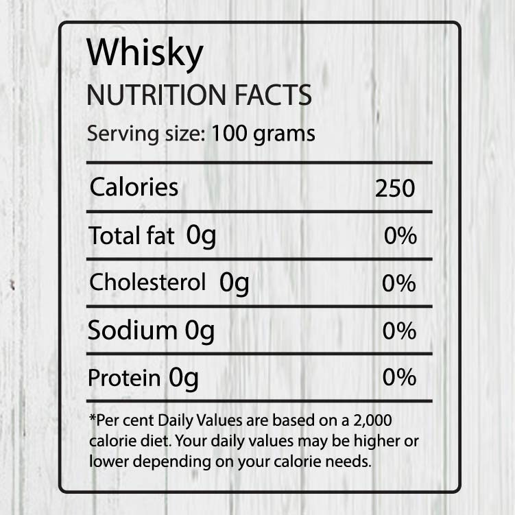 whiskey nutritional facts