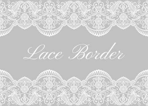 white lace border