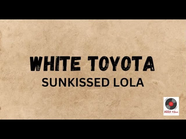 white toyota lyrics