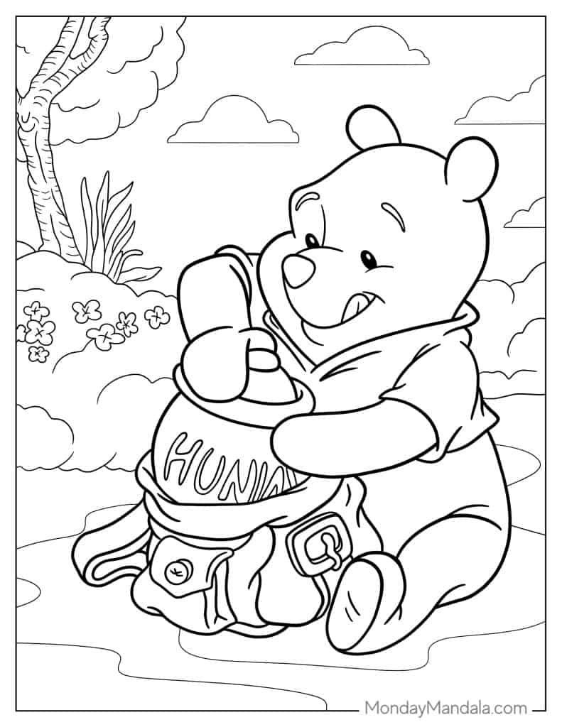 winnie the pooh coloring pages