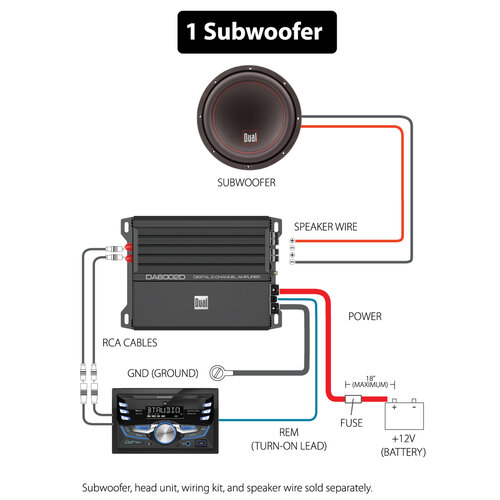 wiring a sub and amp diagram