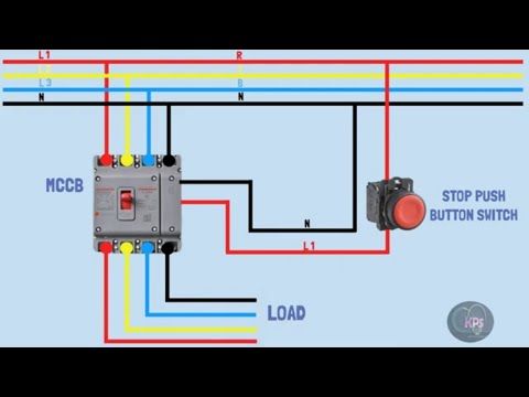 wiring diagram for shunt trip circuit breaker