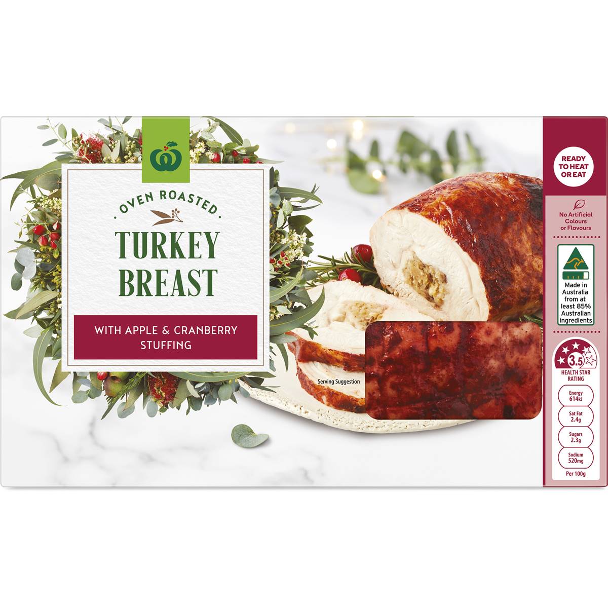 woolworths stuffed turkey breast