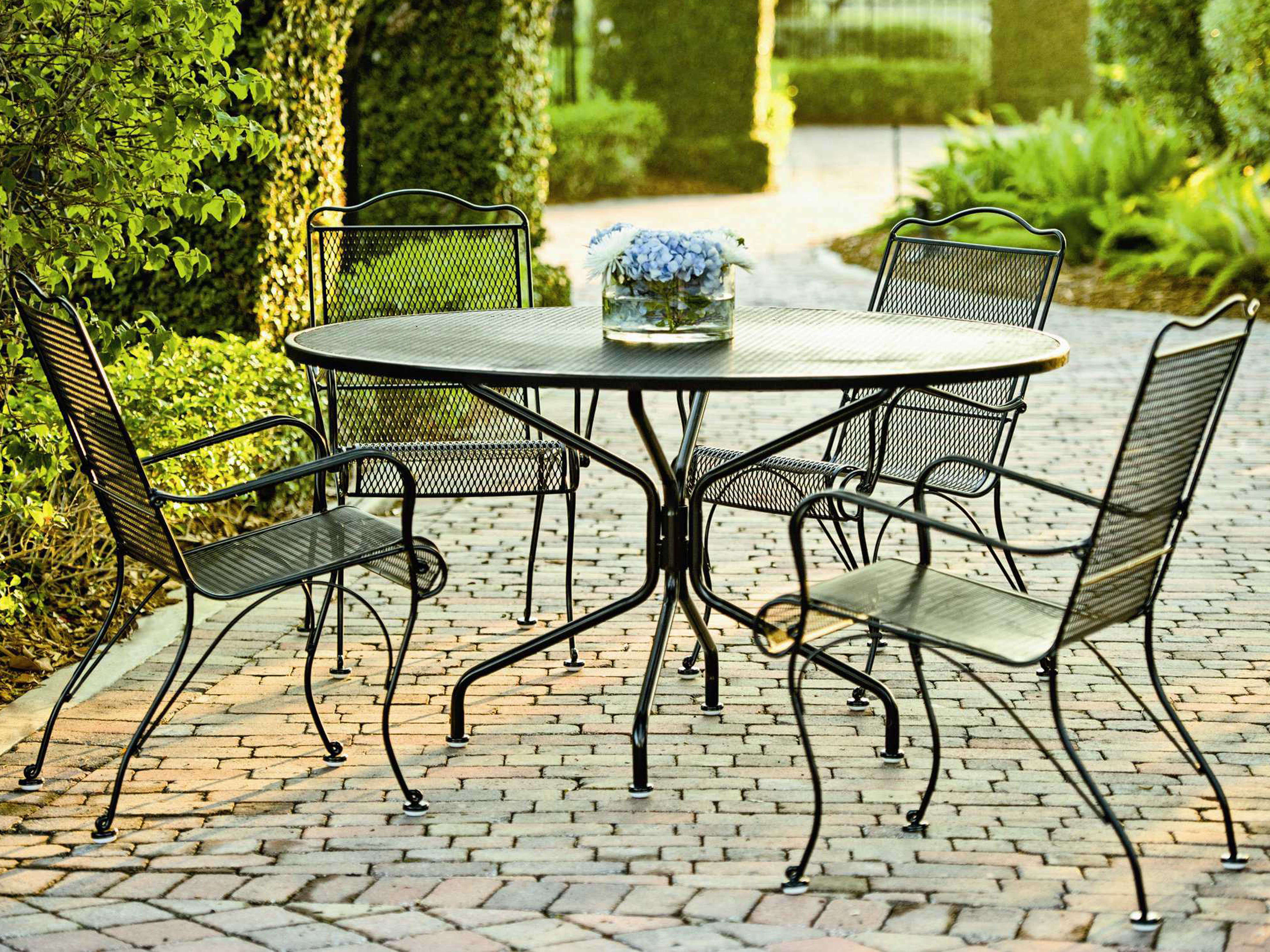 wrought iron patio set