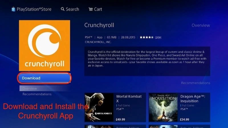 www.crunchyroll/activate ps4