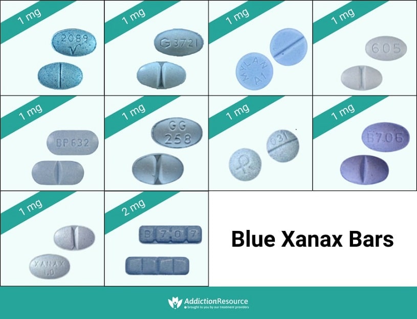 xanax blue round pill