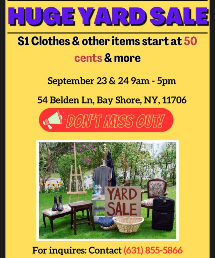 yard sales in long island ny