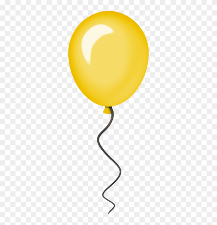 yellow balloon clipart