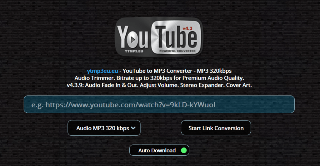 youtube to mp3 converter -- yt2