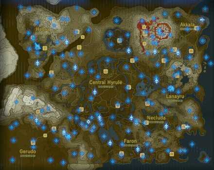 zelda shrine locations map