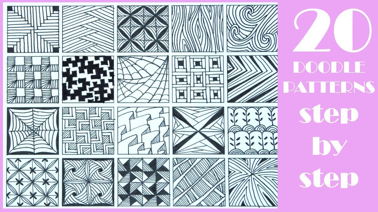 zentangle patterns step by step