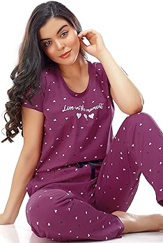 zeyo womens cotton night suit