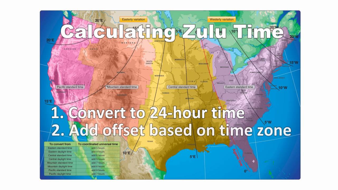 zulu to pst